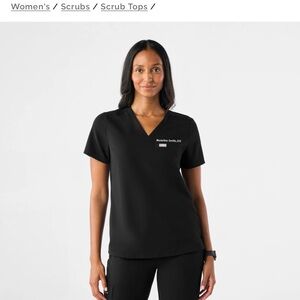 Figs Women's Classic Caribbean Blue Short Sleeve